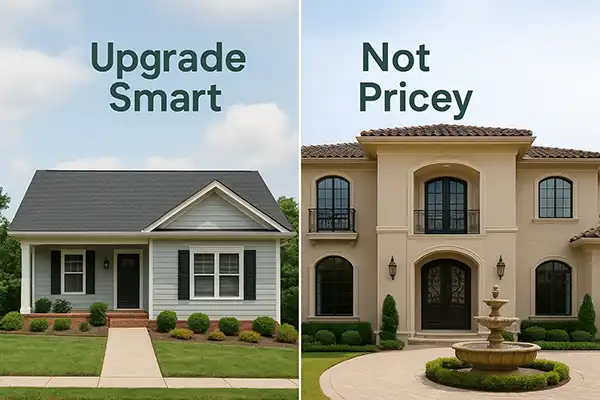 Comparison of smart upgrades versus over-renovation.